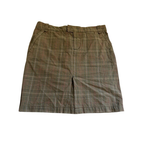 American Eagle Pencil Skirt Women’s Size 6 Gray Plaid Preppy Front Slit EUC - Picture 1 of 8